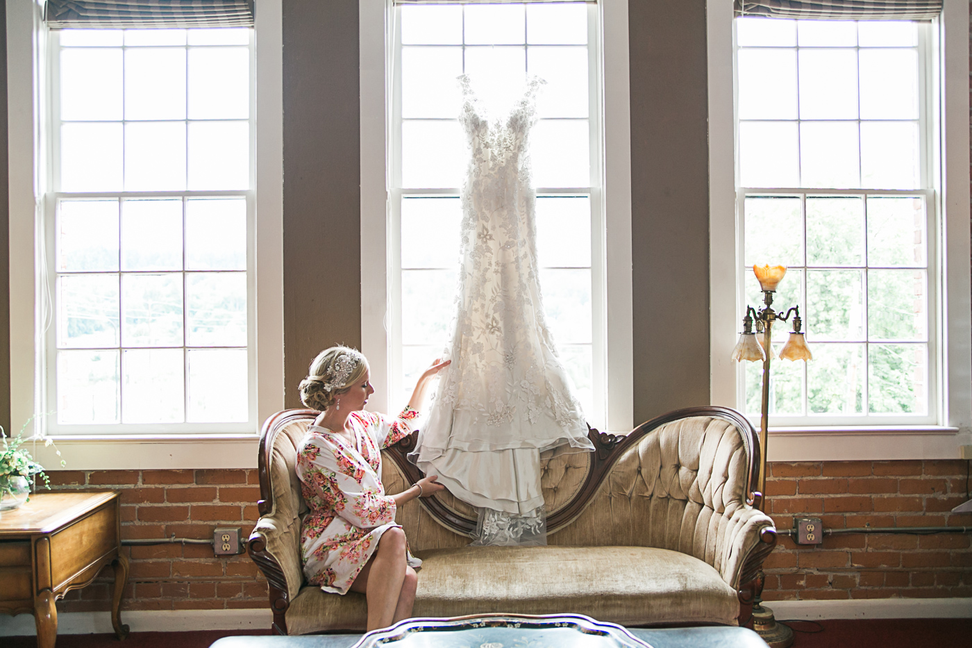 Seattle wedding Allure vintage wedding dress