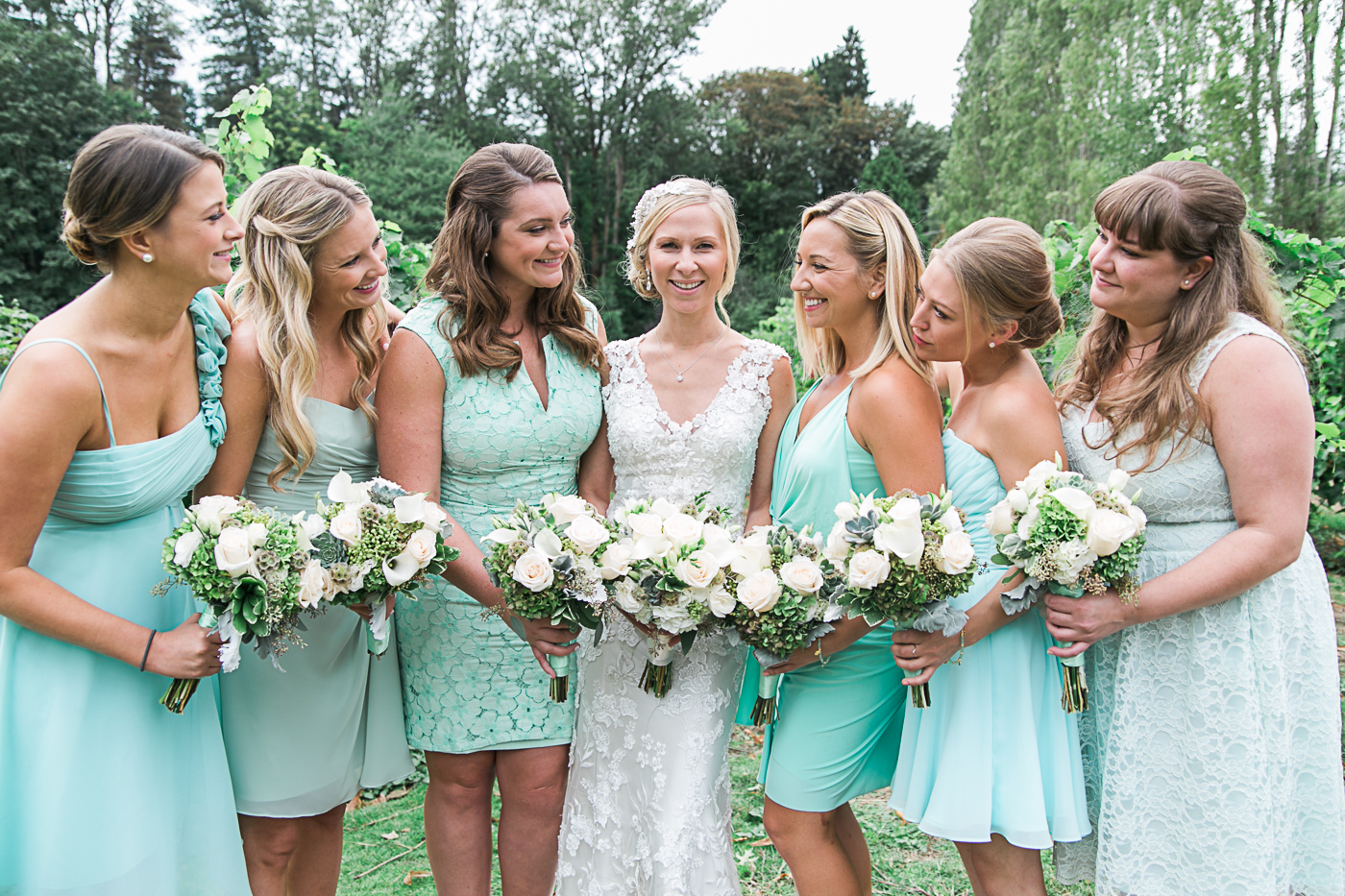 Seattle mint bridesmaid dresses