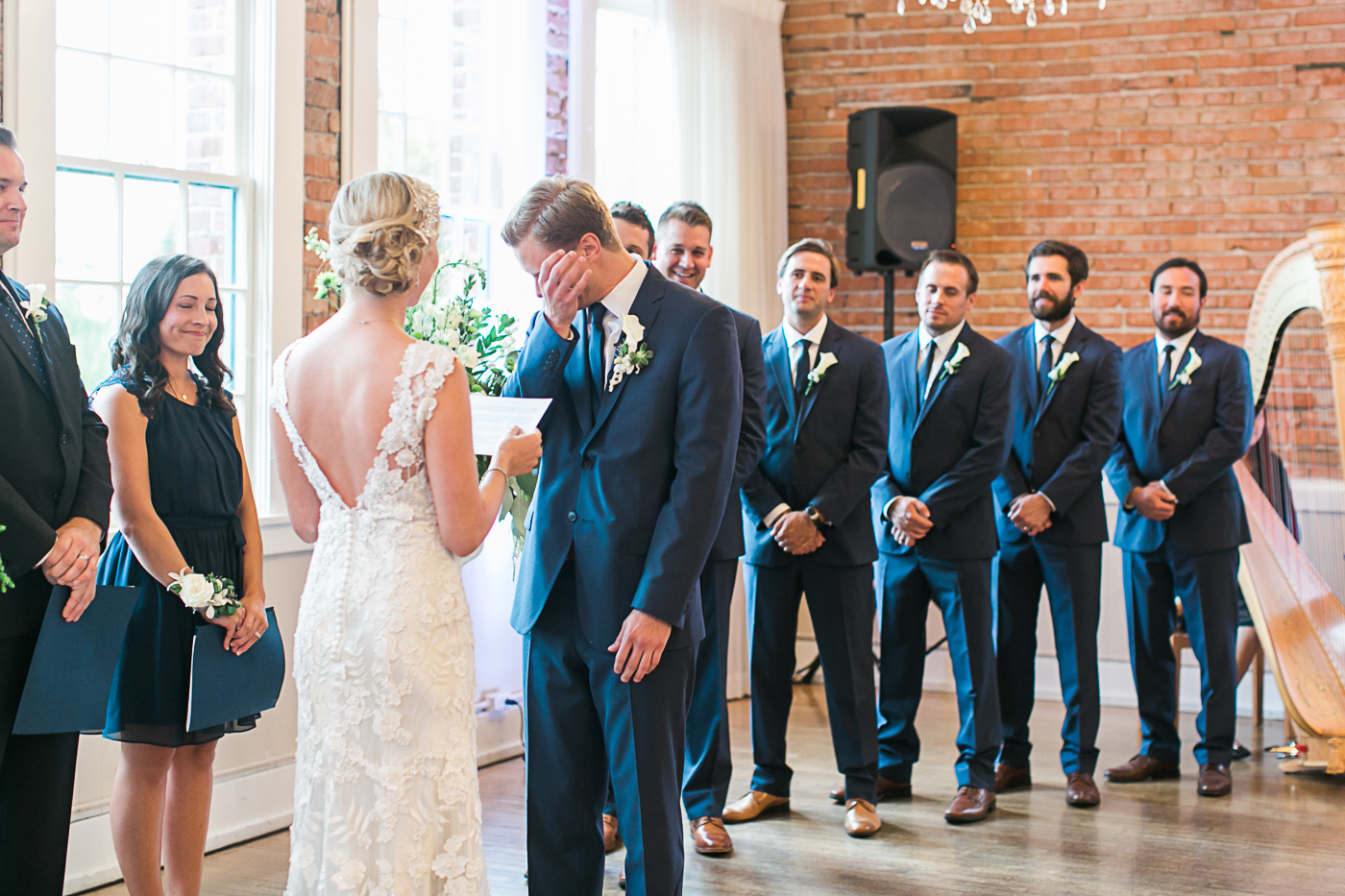 Seattle Wedding tearful groom