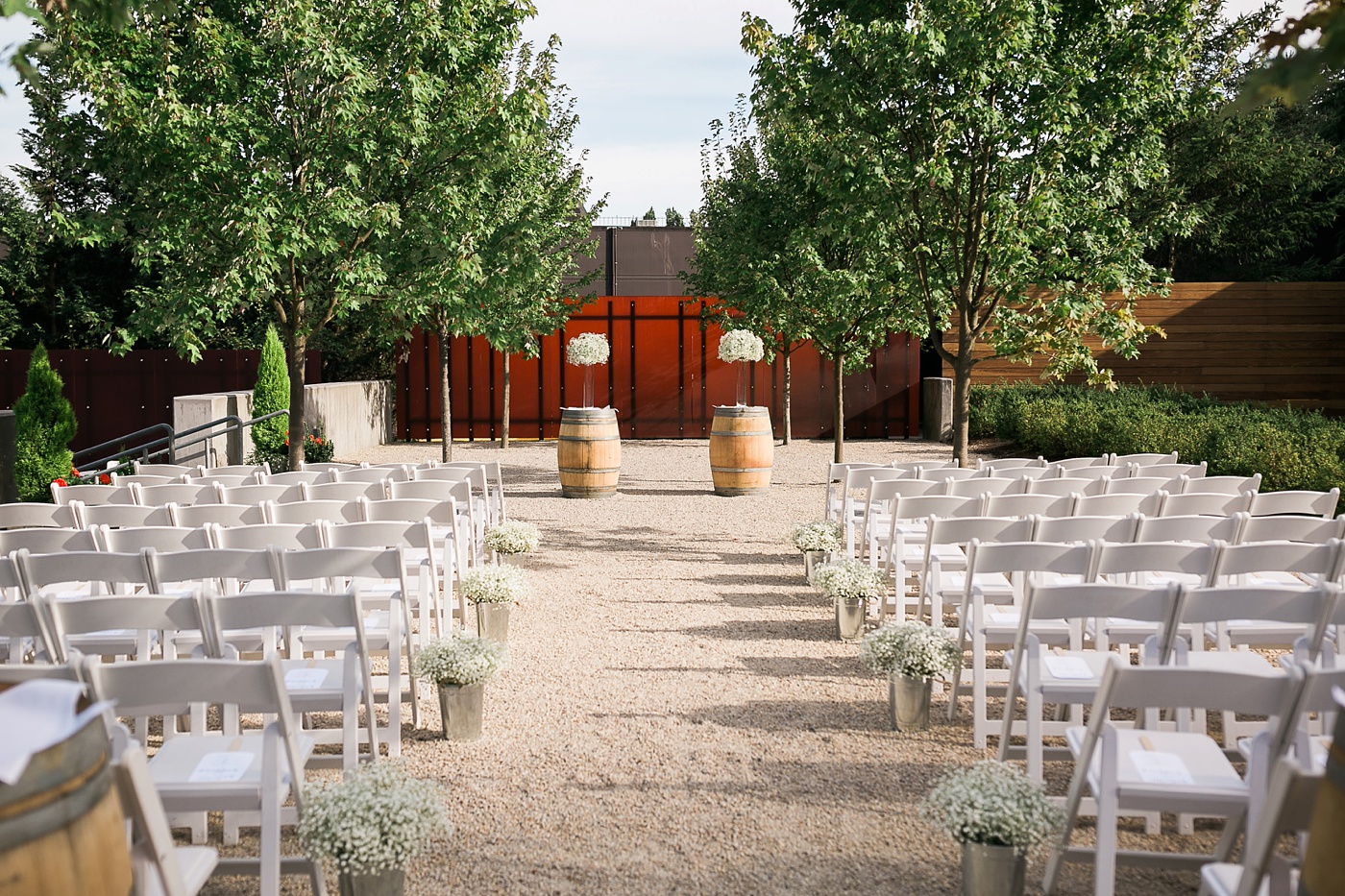 Novelty Hill Januik Winery Woodinville Wedding ceremony