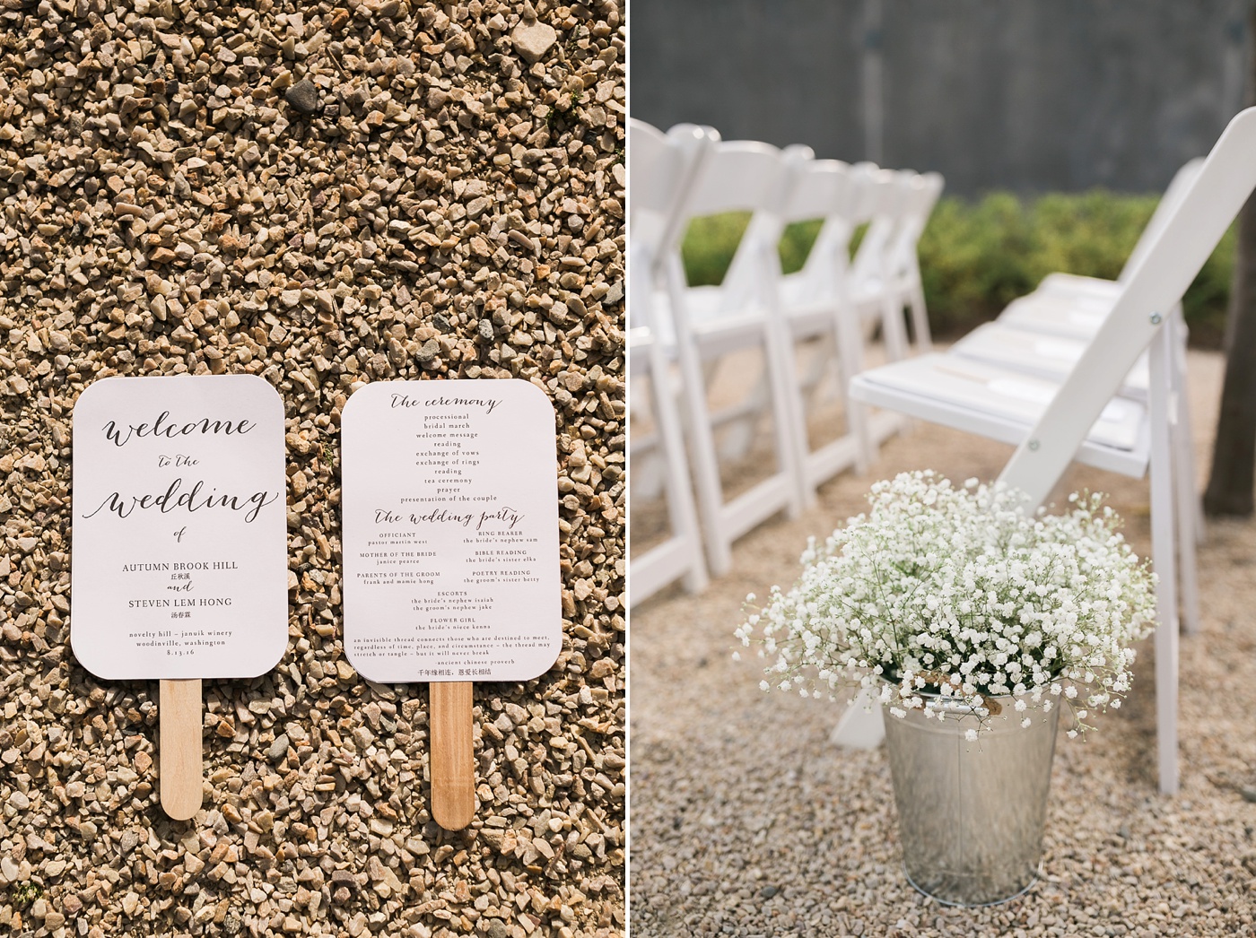 Novelty Hill Januik Winery Woodinville Wedding ceremony