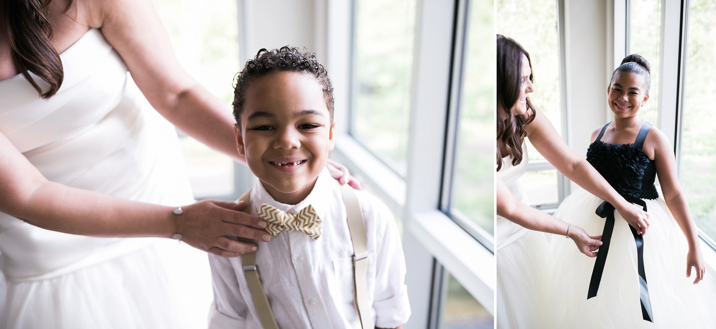 Ring bearer and flower girl prep