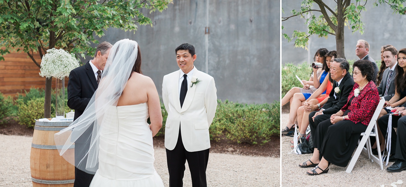 Novelty Hill Januik Winery Woodinville wedding ceremony
