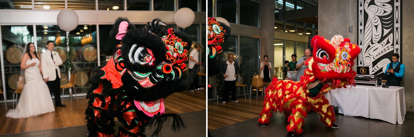 Mak Fai Washington Kung Fu Lion Dance at Wedding