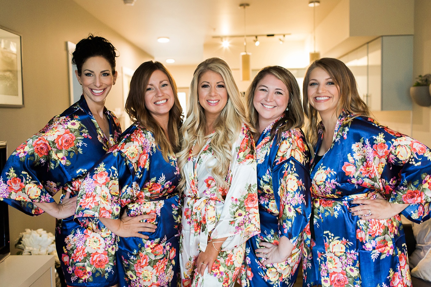 Seattle Bride and Bridesmaids getting ready