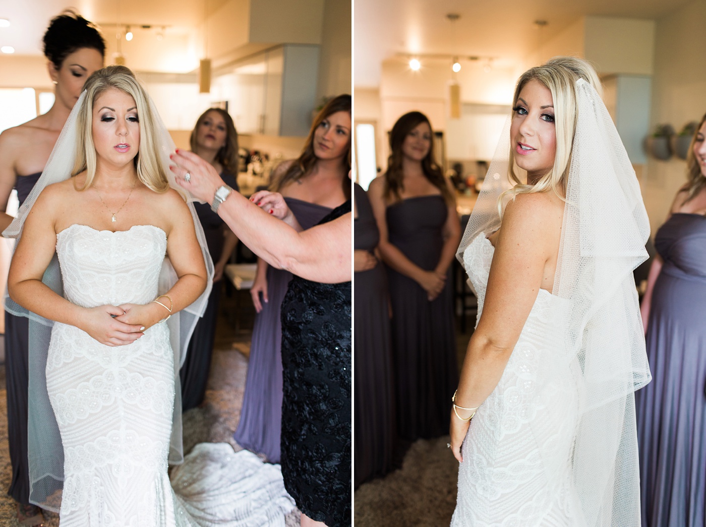 Seattle Bride getting ready