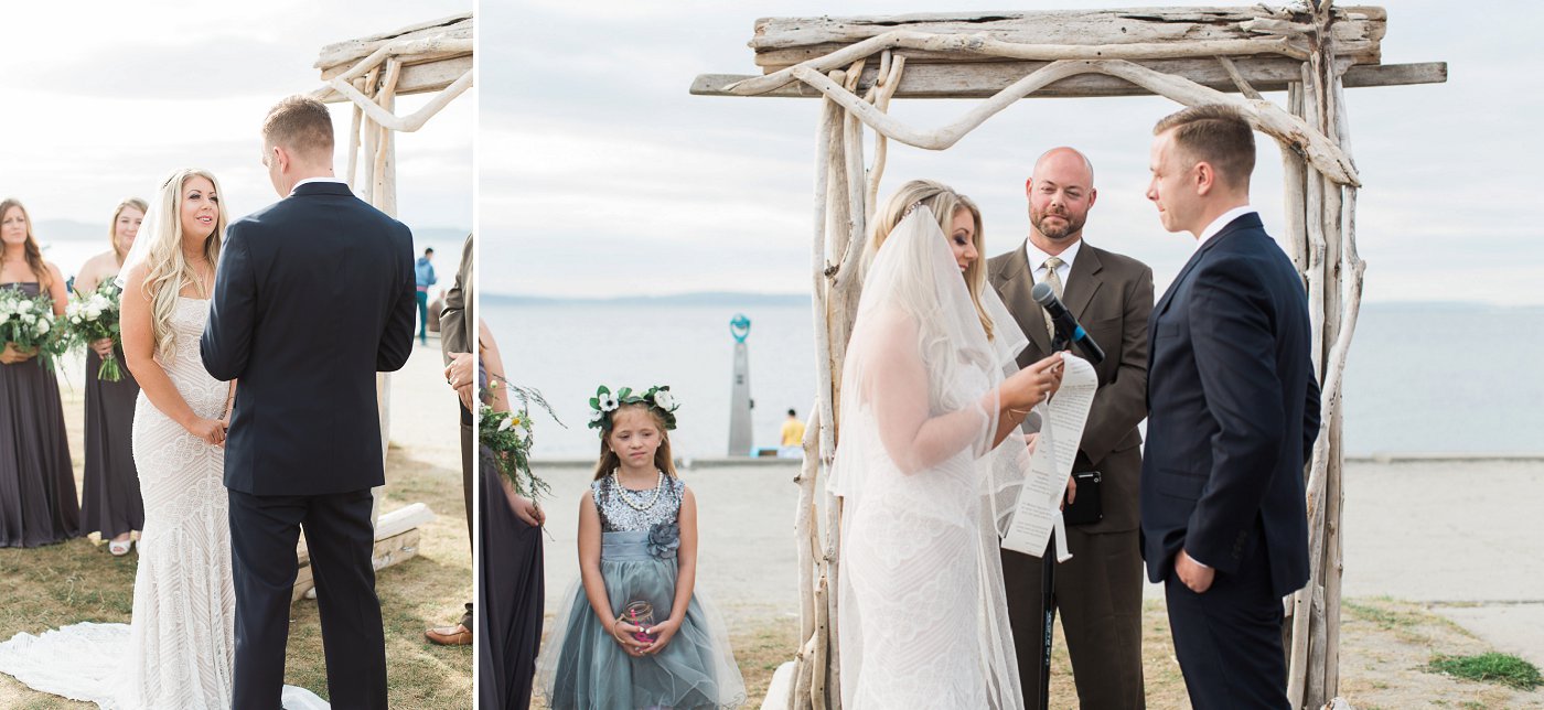 West Seattle Alki Beach Wedding
