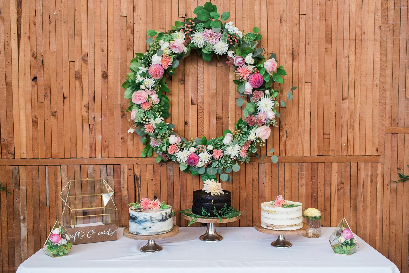 Deep Sea Sugar and Salt Wedding Cakes