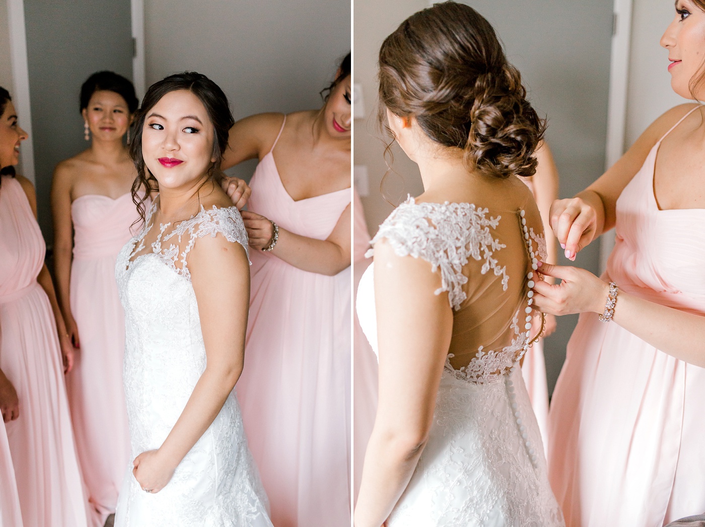 Seattle Bride getting ready with her bridesmaids