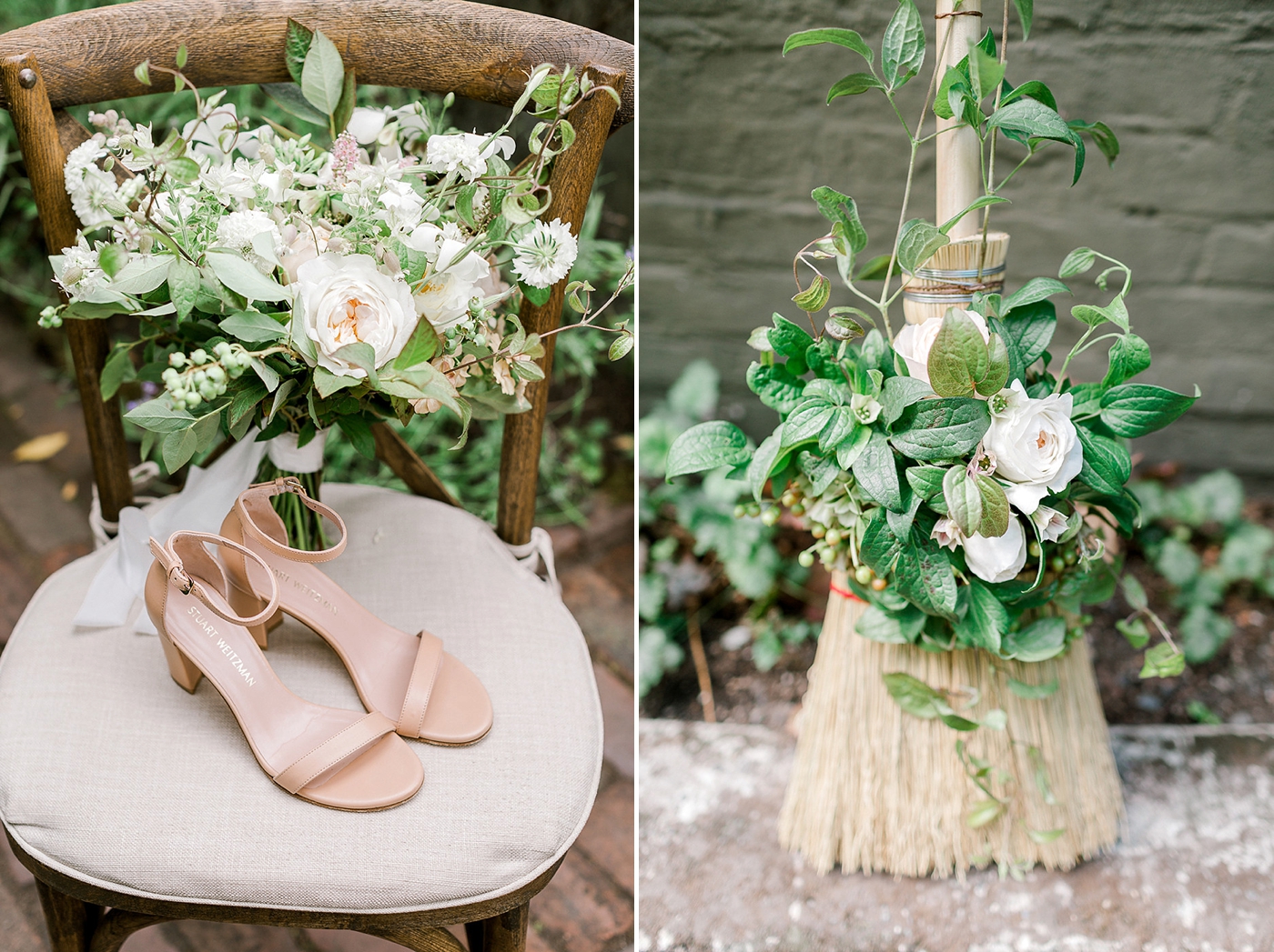 Jumping the broom wedding decor