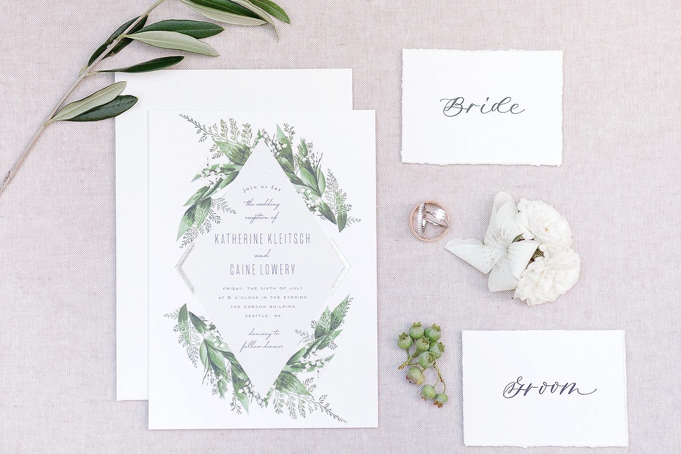 Seattle Wedding Invitation