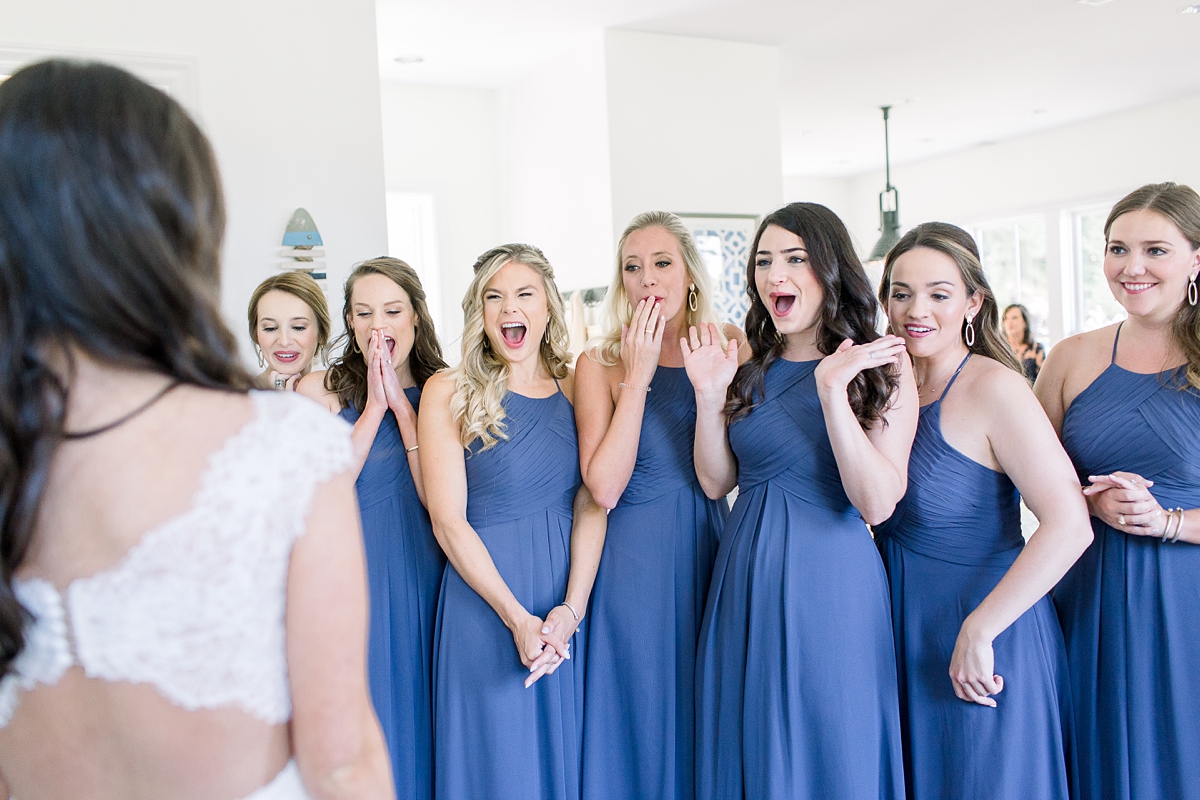Bridesmaid first look