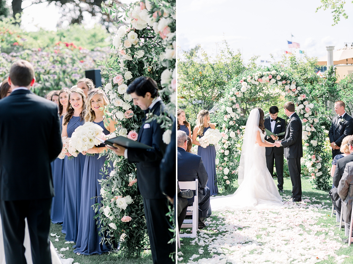 Slate blue Azazie bridesmaid dressed