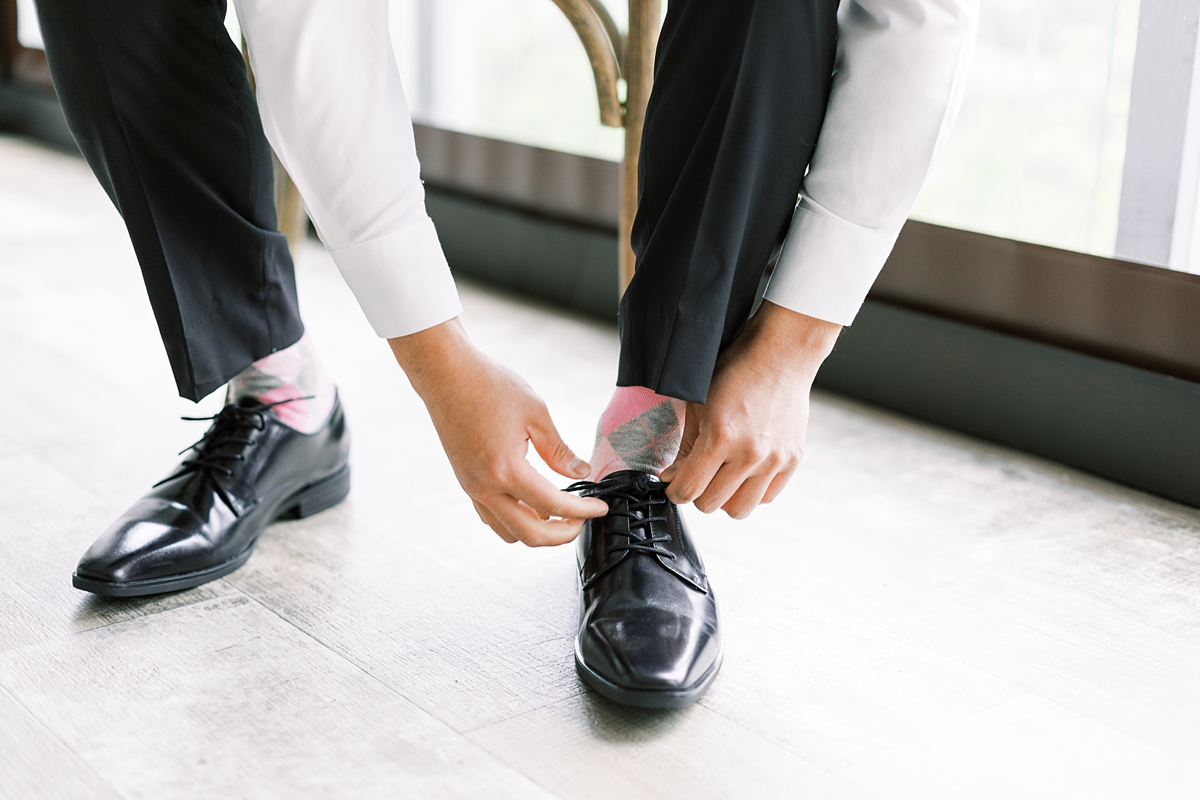 Seattle Groom getting ready