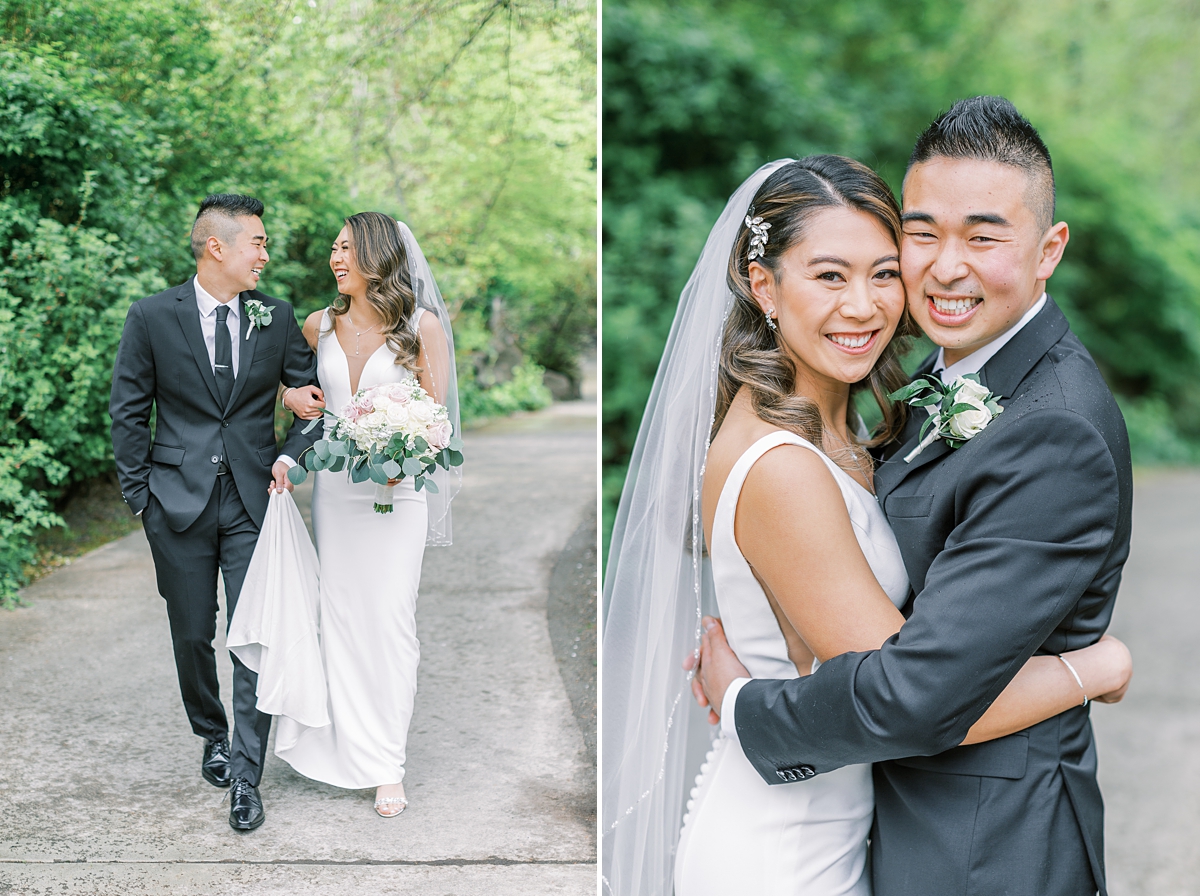 Snoqualmie Falls wedding portraits