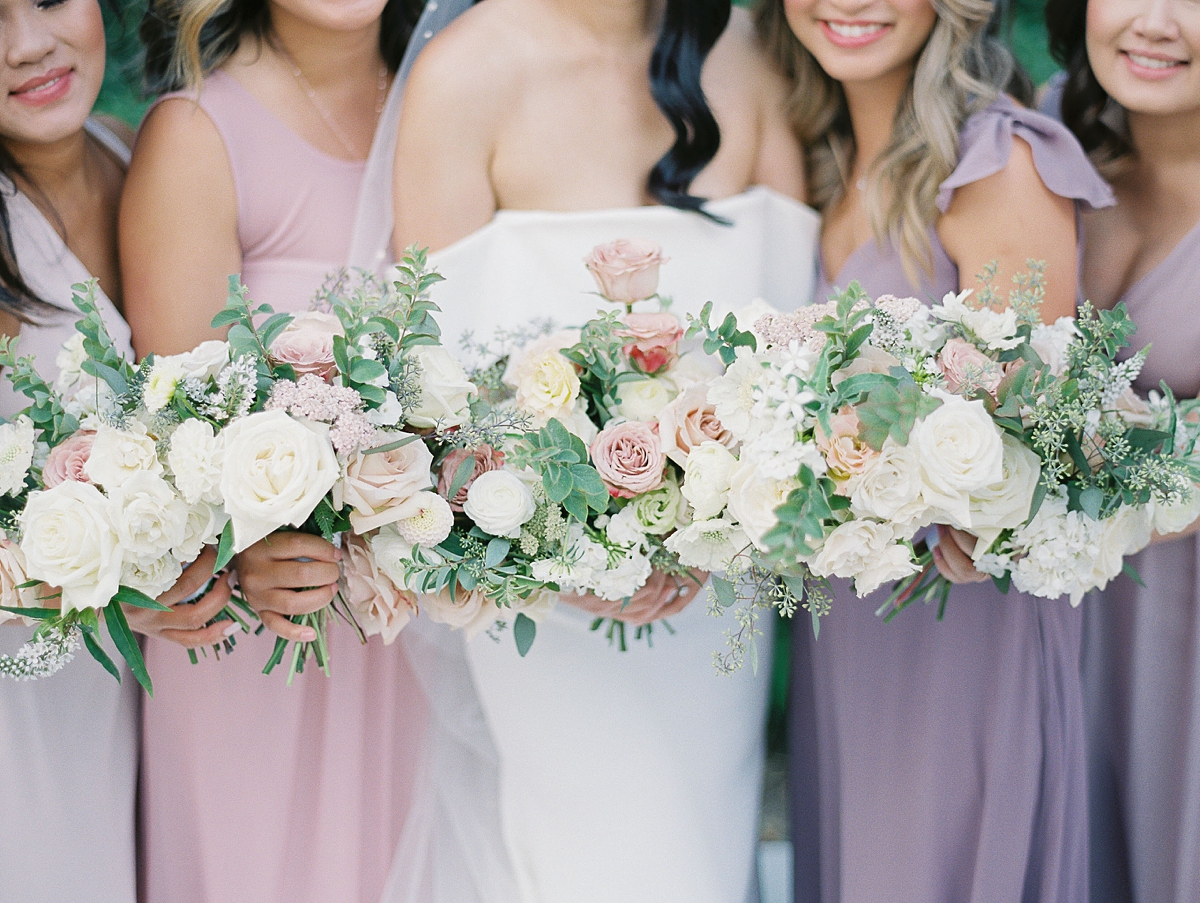 Blush bridemaids dresses