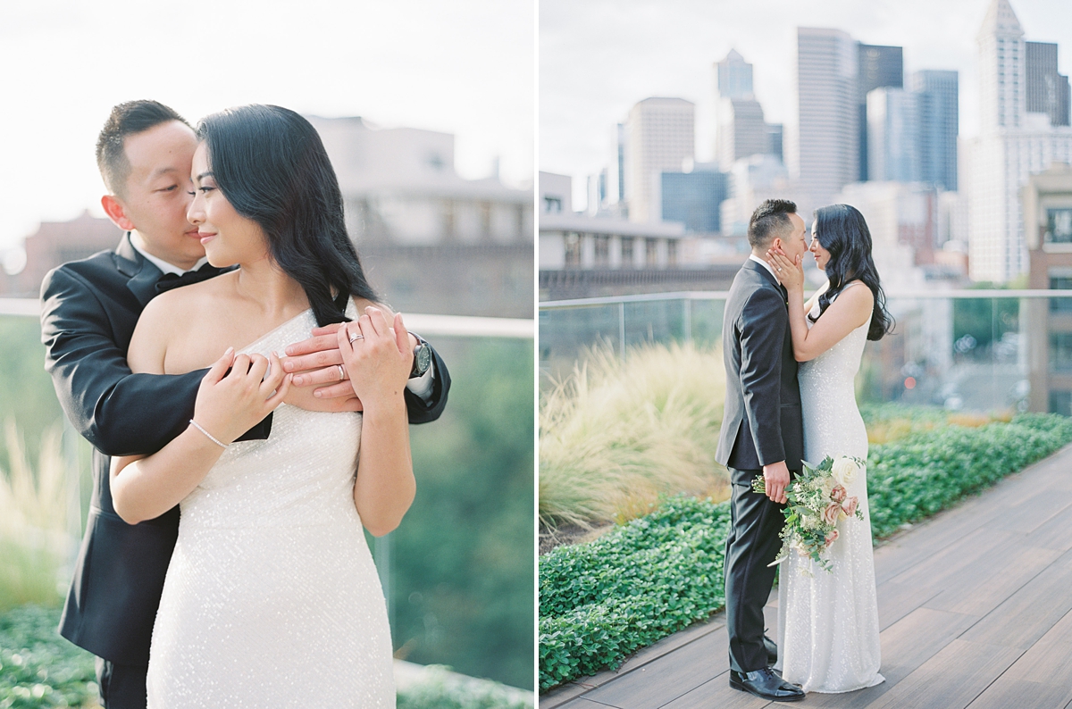 Seattle rooftop wedding