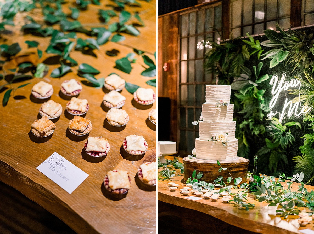 Wedding pie table