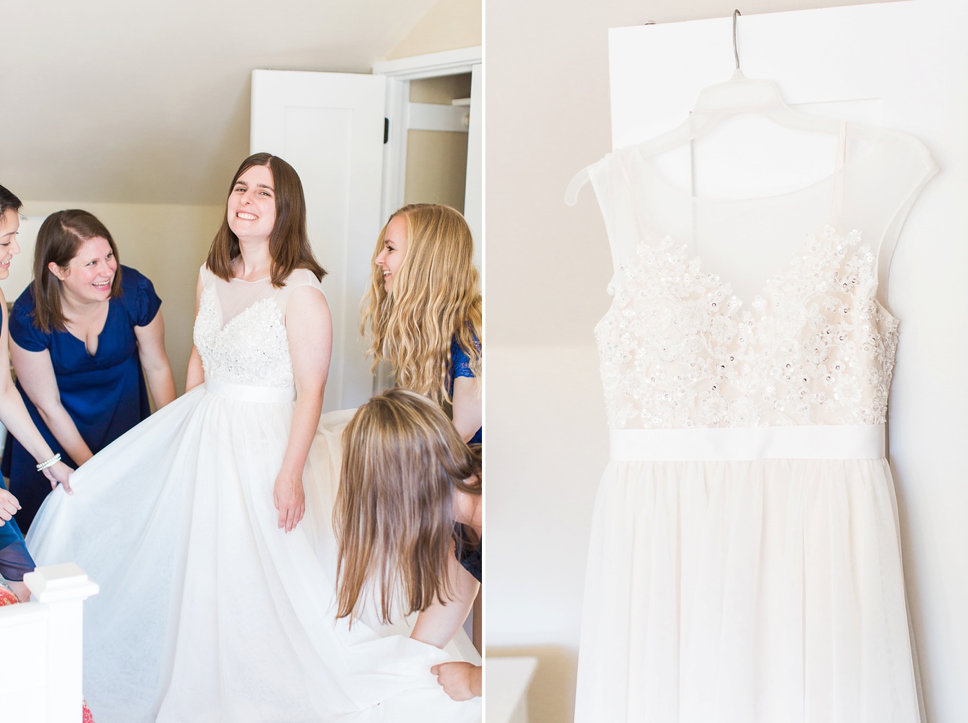 Seattle Bride getting ready with her bridesmaids