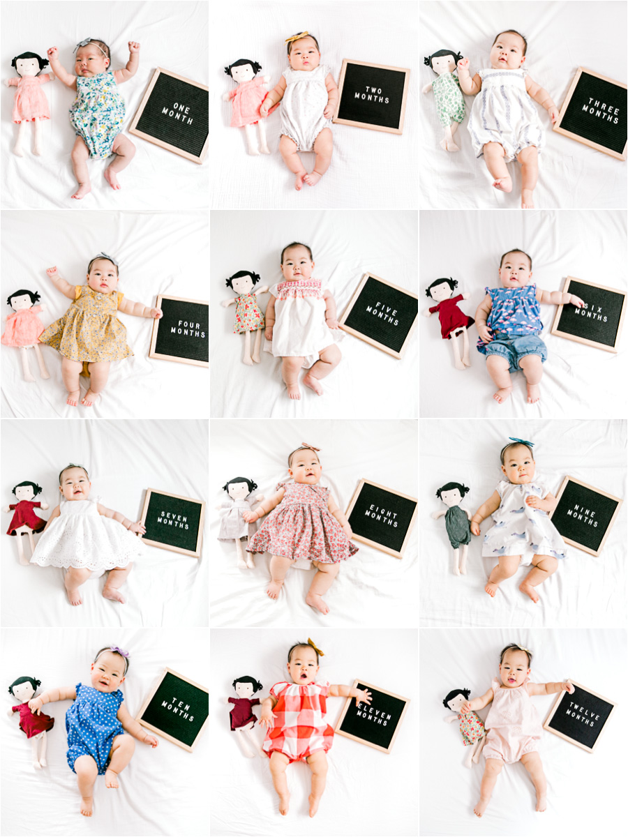 Monthly Baby Photos for the first year