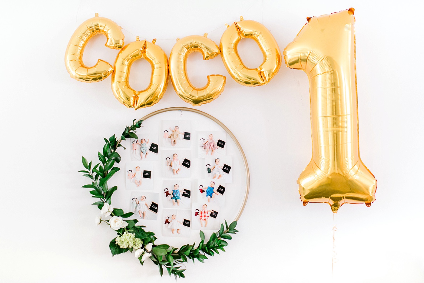 Floral Wreath decor for first birthday
