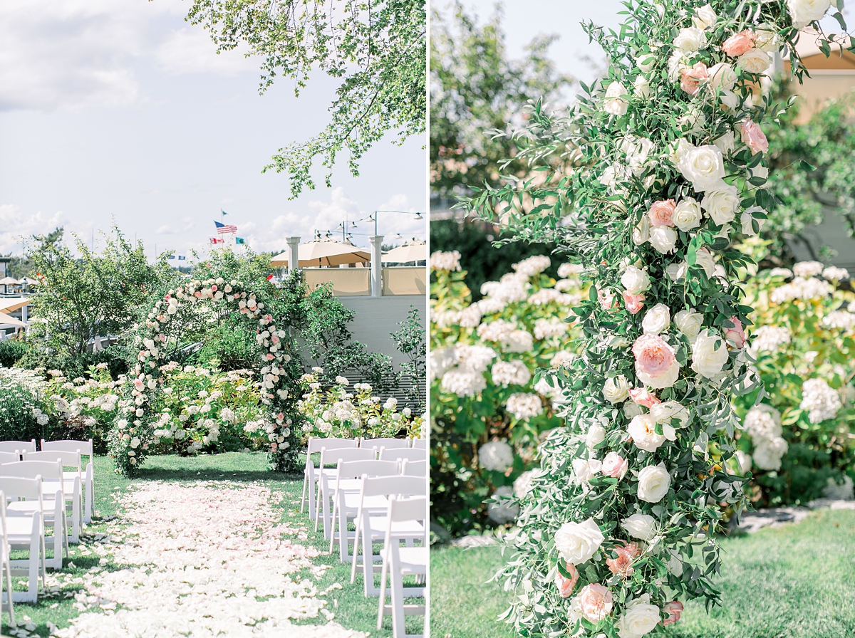 Blooms San Juan wedding ceremony
